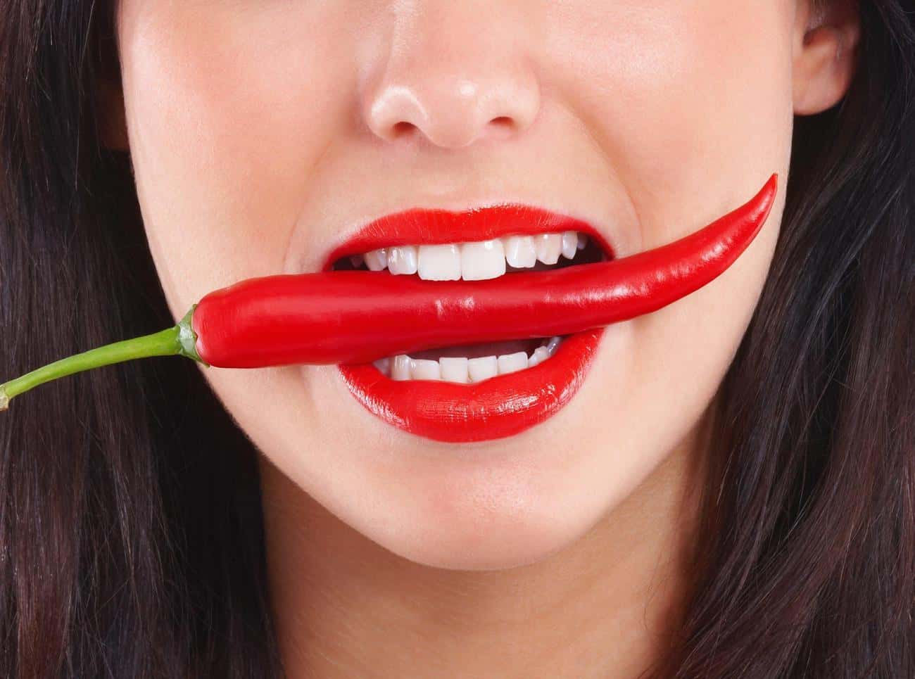 Close-up of a smile with immediate whitening results after treatment Wellingborough
